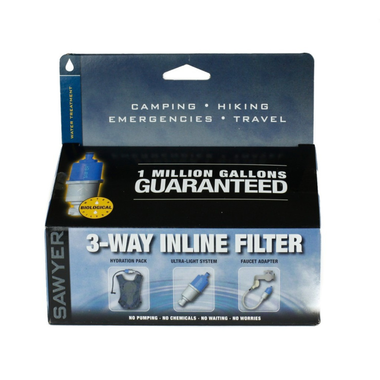 Vodní cestovní filtr sada SAWYER 3 Way inline Water Filter