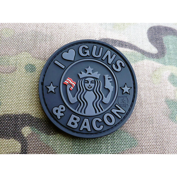 Nášivka I Love Guns and Bacon, JTG