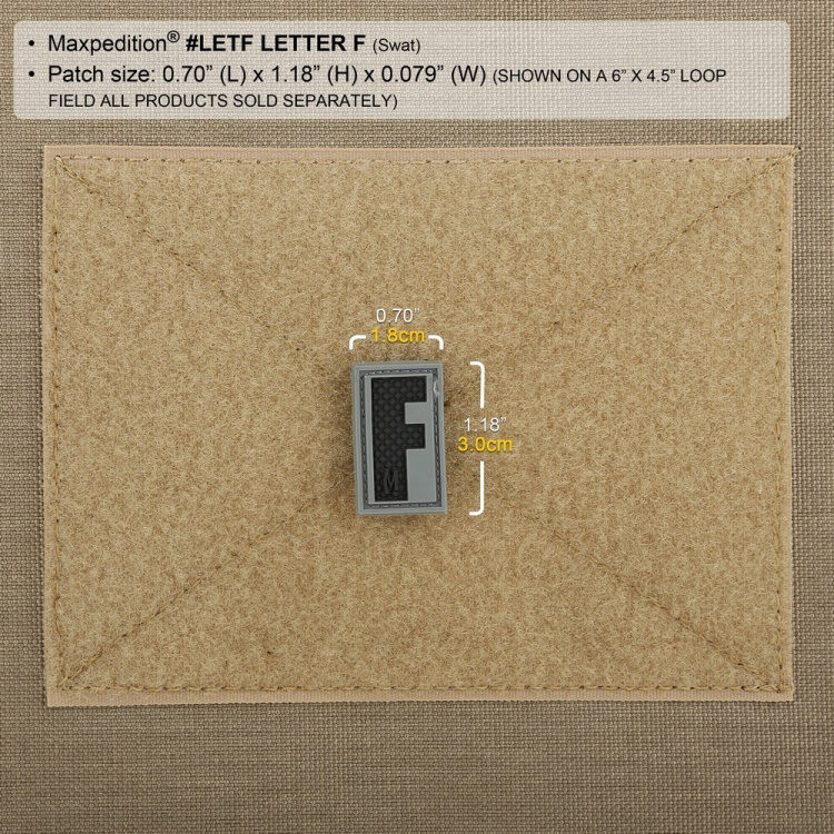 Nášivka Maxpedition Letter F