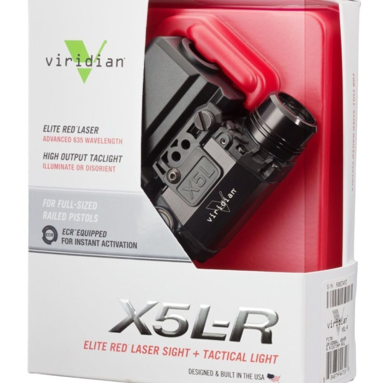Viridian X5L-R taktická svítilna s červeným laserem do railu