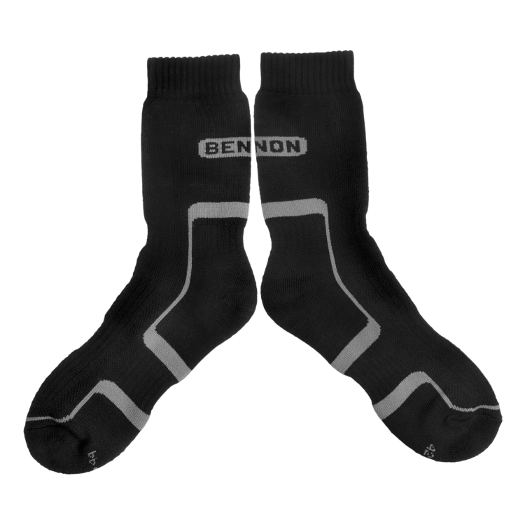 Nadkotníkové ponožky Trek černošedé, Bennon - Ponožky Bennon Trek