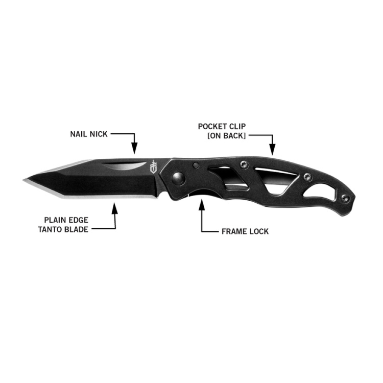 Zavírací nůž Gerber Mini Paraframe Tanto, hladké ostří