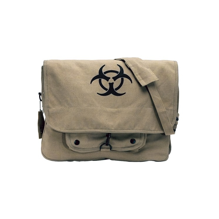 Taška přes rameno Bio-hazard Vintage, khaki, Rothco - Taška přes rameno Rothco Bio-hazard Vintage, khaki