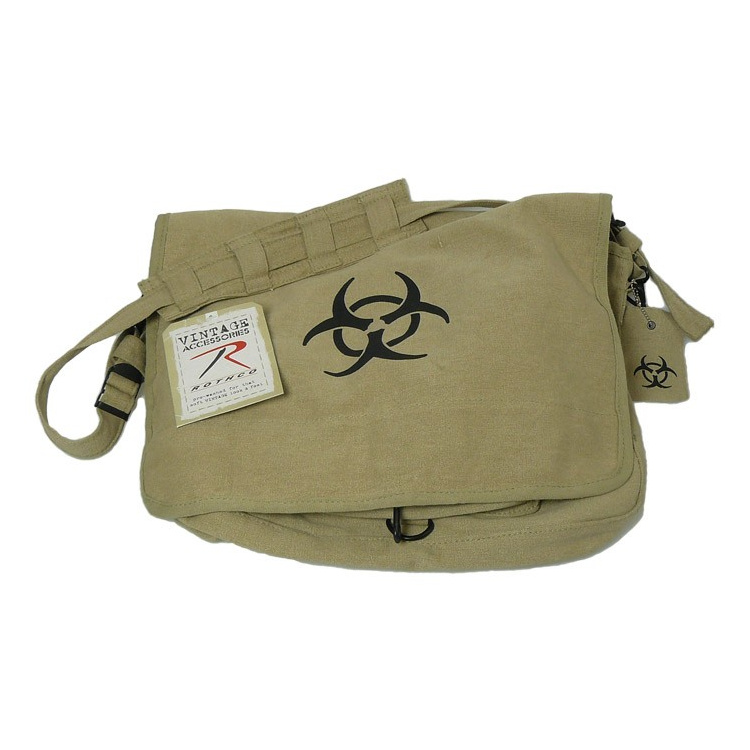 Taška přes rameno Bio-hazard Vintage, khaki, Rothco - Taška přes rameno Rothco Bio-hazard Vintage, khaki