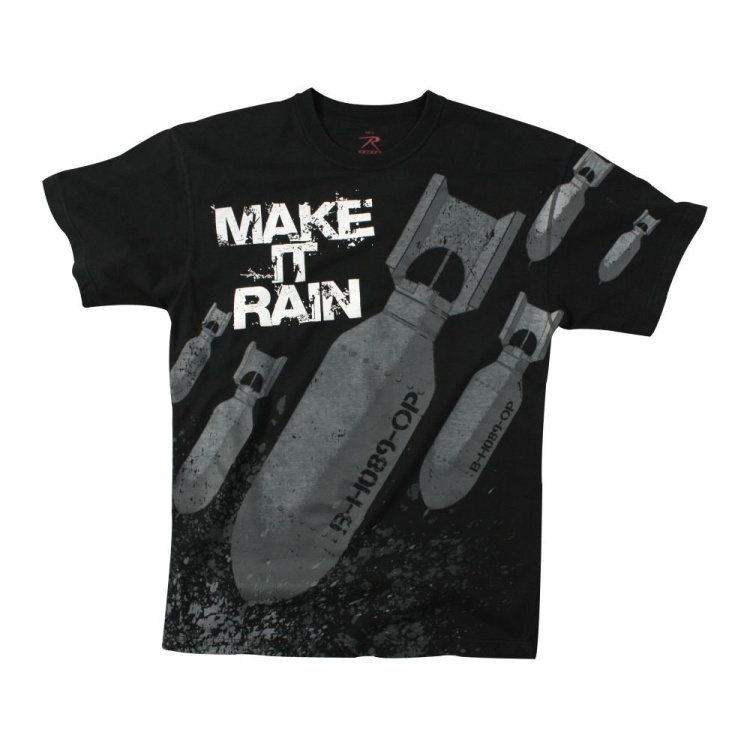 Tričko Make It Rain, Rothco, černé
