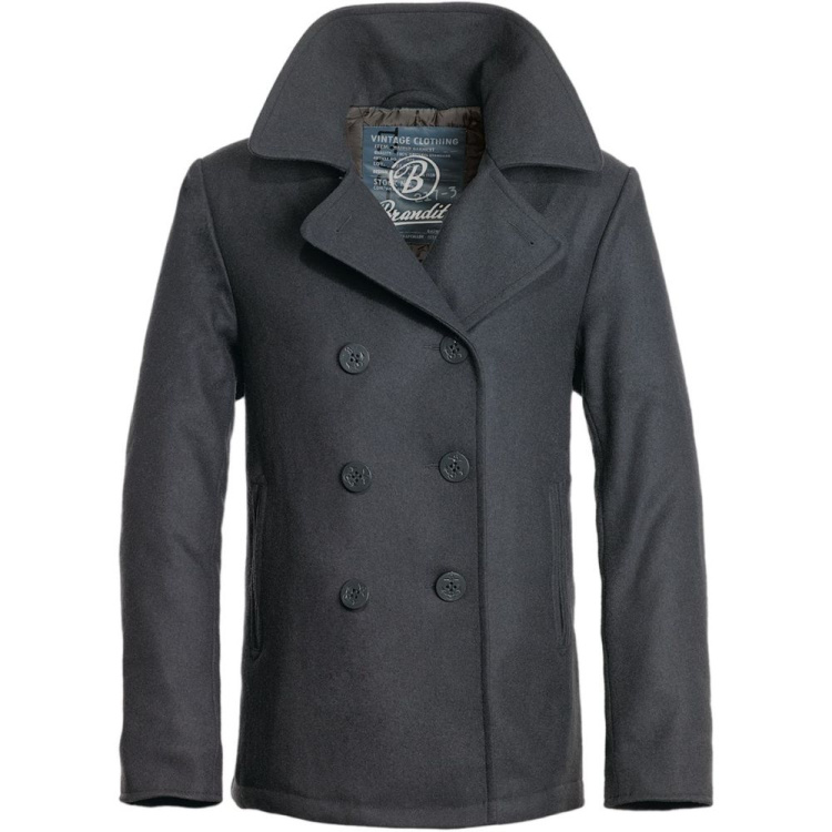 Pánský kabát Pea Coat, Brandit - Pánský kabát Brandit Pea Coat