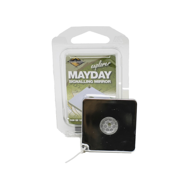 Nouzové signalizační zrcátko Mayday, 5x5 cm, BCB
