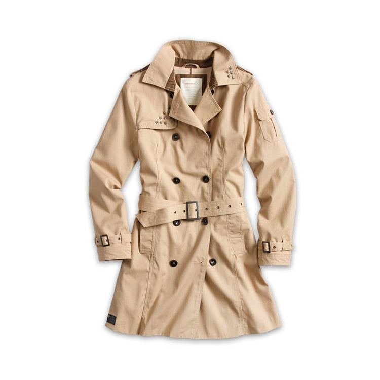 Dámský kabát Surplus Trenchcoat, pískový, M - Dámský kabát Surplus Trenchcoat, pískový, M