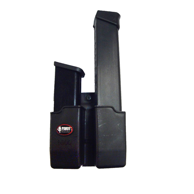Pouzdro na 2 dvouřadé zásobníky Glock ráže 9 mm, průvlek, Fobus