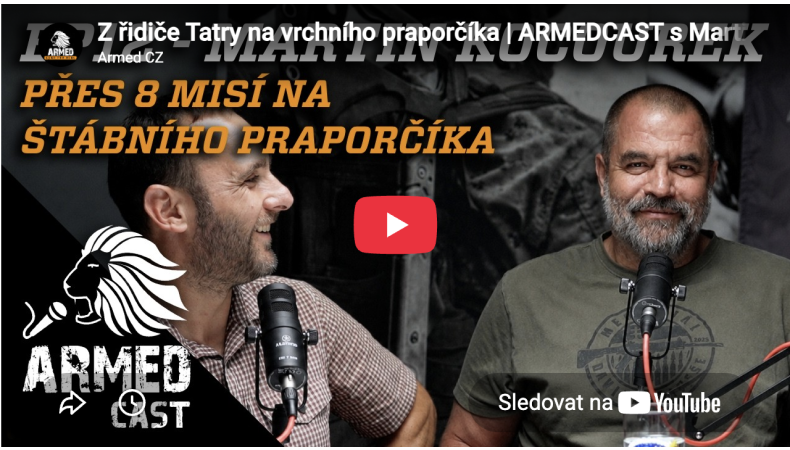 Armedcast, 12.díl | Od řidiče a technika přes velitele až po vrchního praporčíka s Martinem Kocourkem