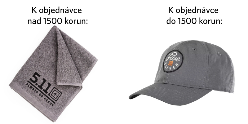 Dárky k nákupu - kšiltovka a ručník, 5.11 Days