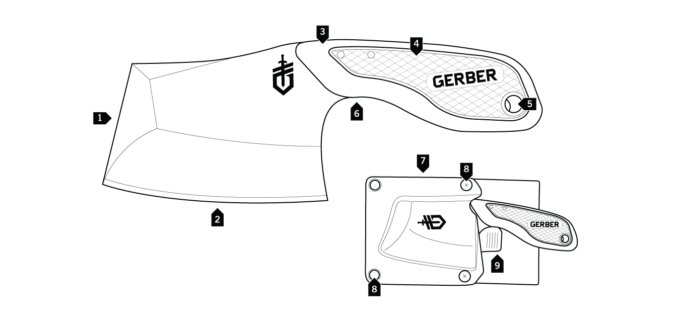 Kompaktní sekáček Gerber Tri-Tip Folding pocket